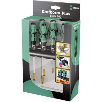 Wera Workshop Screwdriver-Set 6-piece 334/355 SK/6 Slotted, Phillips Pozidriv (05007681001)