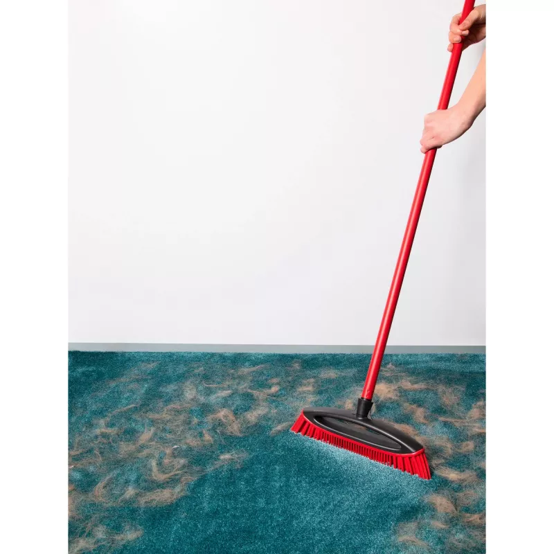 Broom VILEDA Pet Pro ALWAYS CLEAN with ergonomic red handle, lightweight design