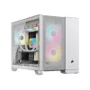 Corsair 2500D AIRFLOW Micro ATX Dual Chamber PC Case – White CC-9011264-WW