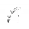 Monitor mount gas spring TB MG3 for up to 26-inch screens, max 10 kg, VESA 100x100