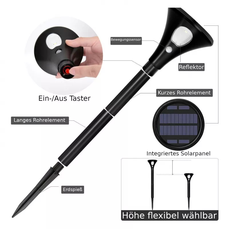 Synergy 21 LED garden solar battery lamp ( 2-piece set )
