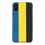 Smartphone case man and wood for iPhone X/XS — dandy blue black, protective hard shell