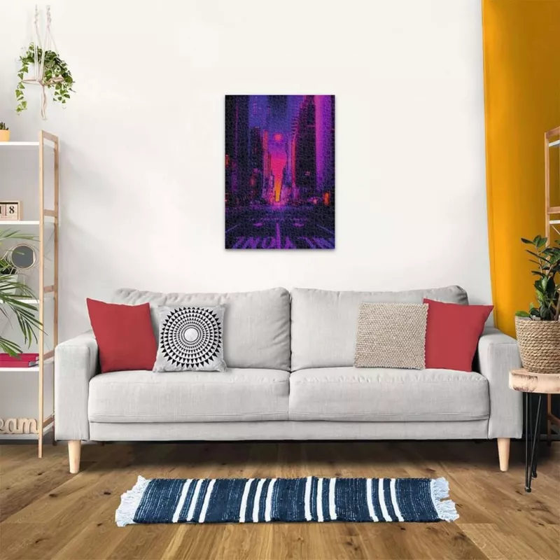 Jigsaw puzzle Ravensburger New York in Neon, 1000-piece, adult puzzle