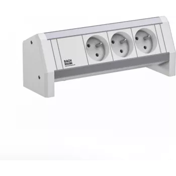 Power strip Bachmann DESK 3xUTE model 902.0297 – desktop power distribution with 3 UTE sockets