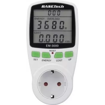 Basetech EM-3000 Energiekosten-Measuring Instrument Kostenprognose (BT-1611632)