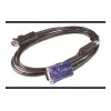 APC KVM USB Cable - 6 ft (1.8 m), 1.83 m, USB, USB, VGA, Black, USB-A