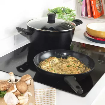 Frying pan Russell Hobbs 28 cm Thermocollar RH03255EU7, non-stick surface, heat indicator
