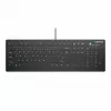 Keyboard CHERRY AK-C8112 Medical USB QWERTZ German Black White Full-size
