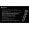 Hand flashlight Nitecore MH12 Pro Black LED 3300 lm USB-rechargeable 5300 mAh, aluminum, 138.5 mm, 81.5 g, waterproof 2 m