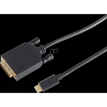 shiverpeaks BS10-58185 Video Cable-Adapter 1,8 m DVI-D USB Type-C Black (BS10-58185)