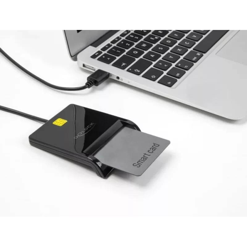 Smart Card Reader DeLOCK 91724 USB Type-A Black