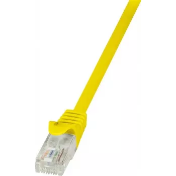 LogiLink CP2097U RJ45 network cable, patch cable CAT 6 U/UTP 10.00 m yellow with snap-on protection