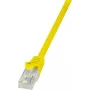 LogiLink CP2097U RJ45 network cable, patch cable CAT 6 U/UTP 10.00 m yellow with snap-on protection