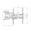 Wall TV mount MACLEAN MC-781 for 66–177.8 cm (26–70 inch) screens, tilt -12–2°, VESA 100x100–400x400, max load 45 kg, black