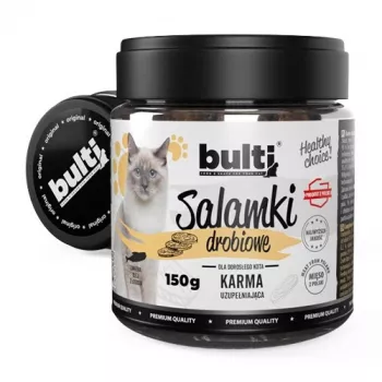 Cat treats BULT poultry flavor 150 g pouch — meaty, grain-free, gluten- and sugar-free