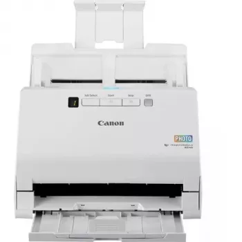 Canon imageFORMULA RS40 Photo & Document Scanner, 600 x 600 DPI, 40 ppm, 30 ppm, Grayscale, Monochrome, Sheet-fed scanner, White