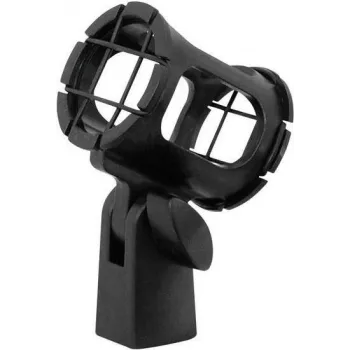 Clamp holder Omnitronic SLIM-01 Black — microphone/accessory clamp, compact slim design