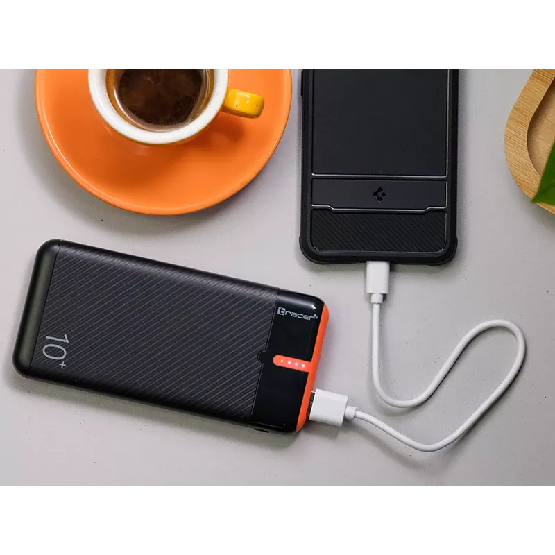 PowerBank EnerGo 10000mAh black-orange