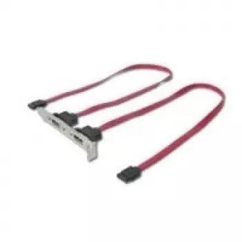 Slotbracket 2x internal SATA to 2x eSATA external DeLOCK 65116