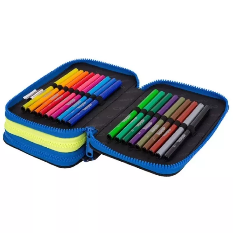Pencil case CoolPack Jumper 3 ATLANTIS F067828 — triple-decker school pencil case
