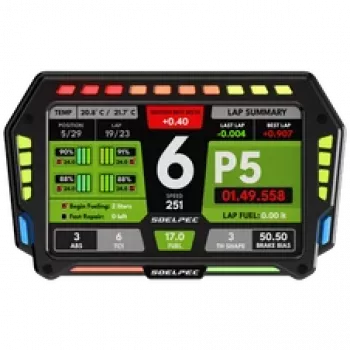 SOELPEC XR-7 Display, Simracing-Touchscreen, RGB-Telemetrie - black