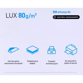 Paper copier office POLLUX (A4; 80g/m2; 500 sheets; white, matte)