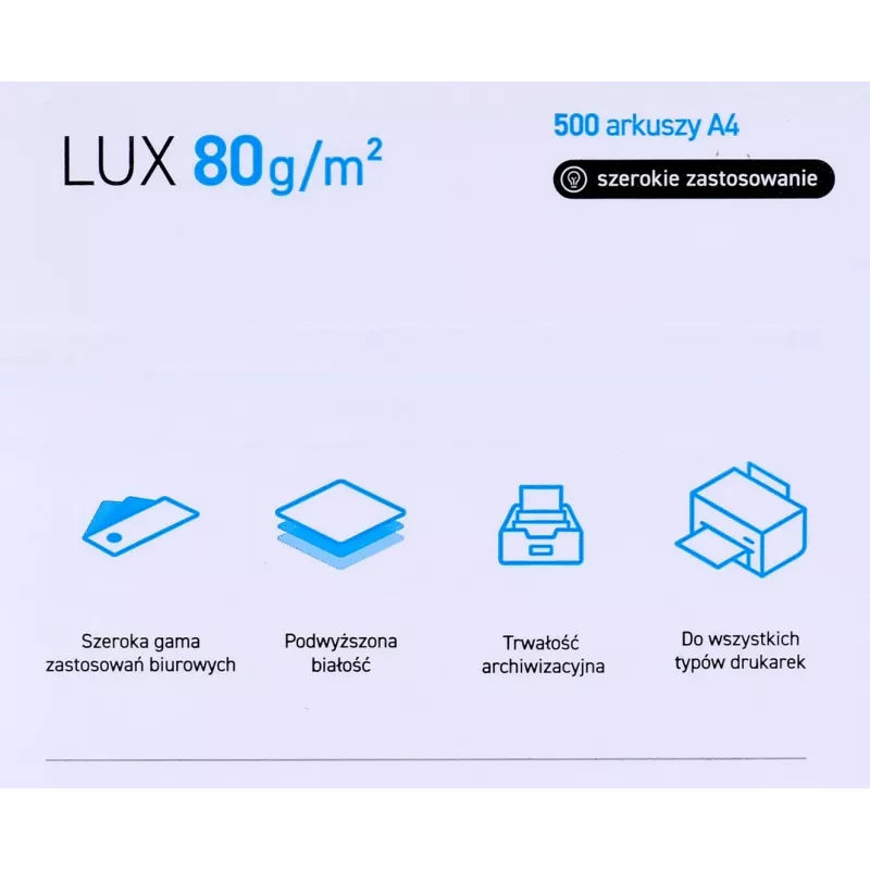Paper copier office POLLUX (A4; 80g/m2; 500 sheets; white, matte)