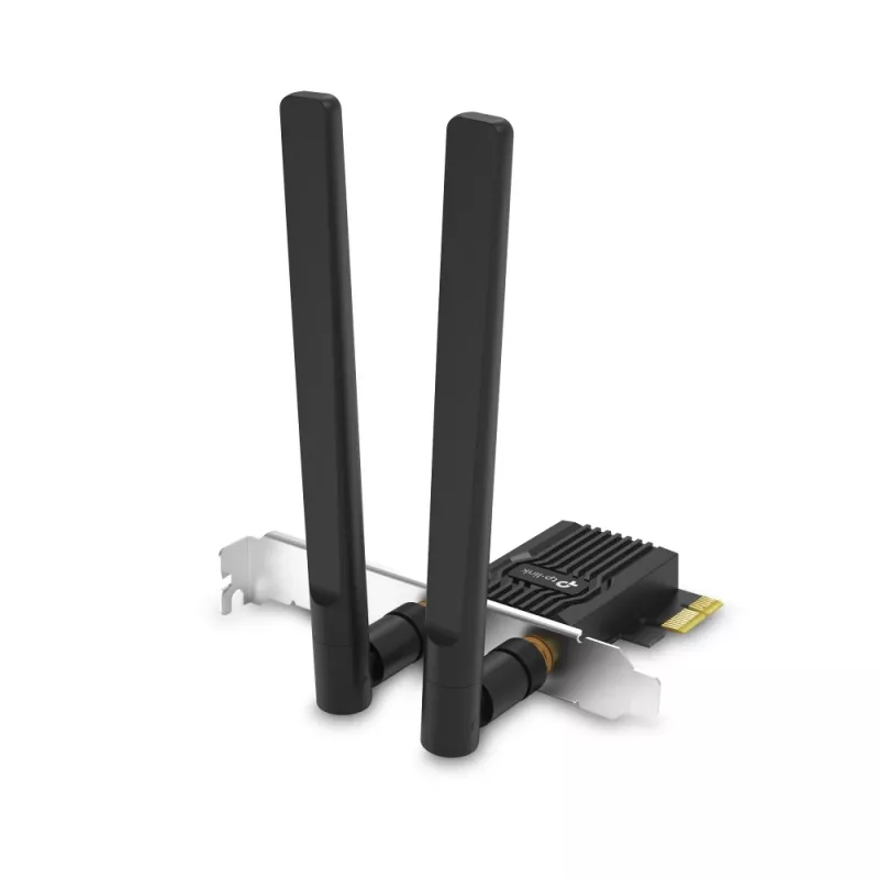 Wi-Fi 6 Bluetooth PCIe Adapter TP‑LINK Archer TX10E AX900 — PCIe card, AX900 Wi‑Fi 6, Bluetooth