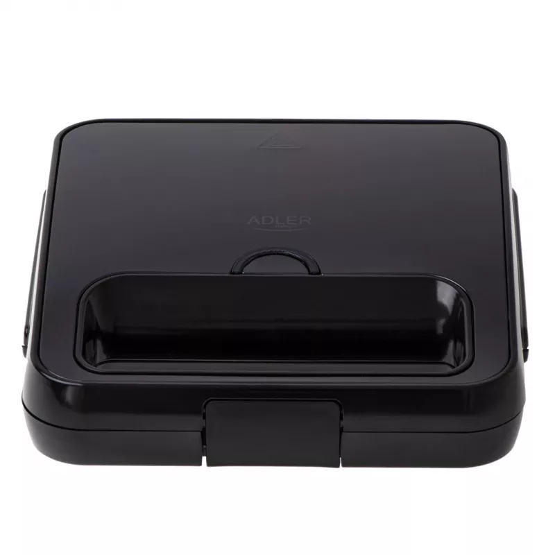Toaster Adler AD 3079 — single non-stick plate, 750 W, black, vertical storage