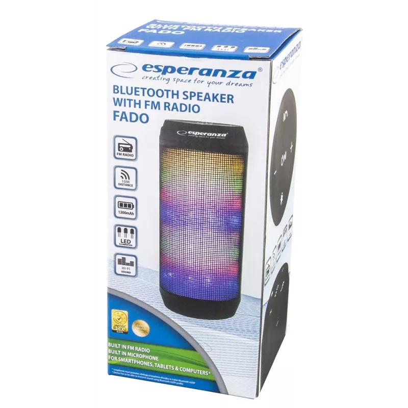 Portable Speaker Esperanza FADO Black