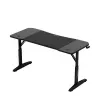 Gaming desk huzaro Hero 3.6 — rectangular 1400×600 mm, height adjustable 560–790 mm, black, H-legs, 15 mm top