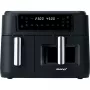 Dual Air Fryer HF 9500 DUO (black, 2.400 Watt, 2 baskets 6 L + 3.5 L)