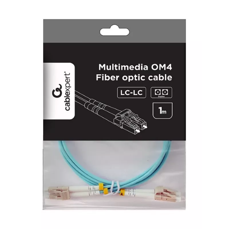 Multimode cable duplex OM4 50/125, LC/LC, 1 m