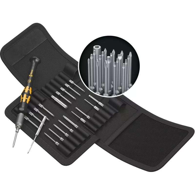 Wera ESD Bit-Screwdriver Kraftform compact Micro 21 ESD 1 5/32 (4 mm) HIOS, 5/32 (4 mm) Halfmoon 44 mm (05135973001)