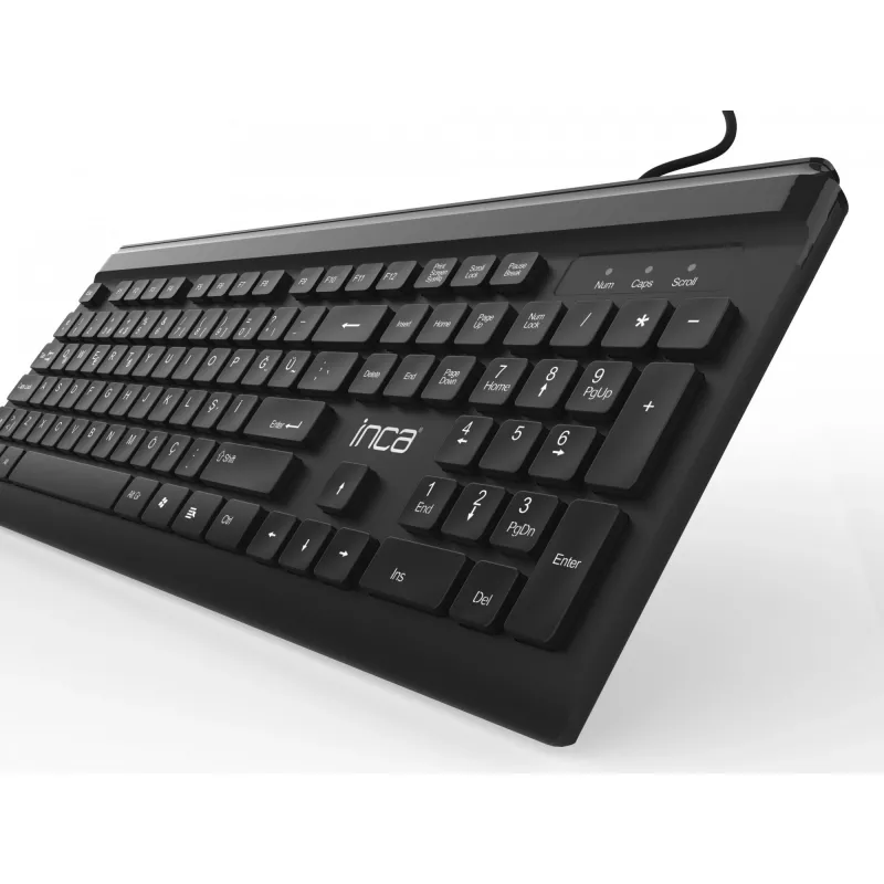 Inca IMK-377 Keyboard Mouse included Office USB Turkish Black
