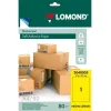Lomond Self-Adhesive Paper Universal Labels, 1/210x297, A4, 50 sheets, Lemon neon