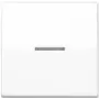 Wall plate / switch cover JUNG AS101KO5WW, plastic screwless design, 1 pc