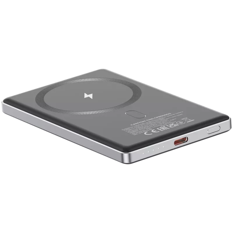 Canyon OnPower 505 - Powerbank - 5.000 mAh - in USB-C - out USB-C PD 20W + Wireless Magnet 1