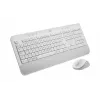 Logitech Signature MK650 for Business - Keyboard-and-Mouse-Set - Wireless - 2.4 GHz, Bluetooth LE - QWERTZ - Czech - Off-White