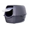 Cat litter box DIAMENTIQ BAYA anthracite, plastic, 55.5 x 40 x 38.7 cm, reversible doors