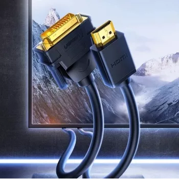 UGREEN DVI to HDMI adapter cable HD106 — DVI (male) to HDMI (male), 1.5 m, FHD 1080p / 3840×2160