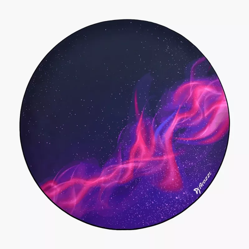 Floor protector pad Arozzi Zona Round Floor Pad — Purple Galaxy (round protective mat for chairs and furniture)