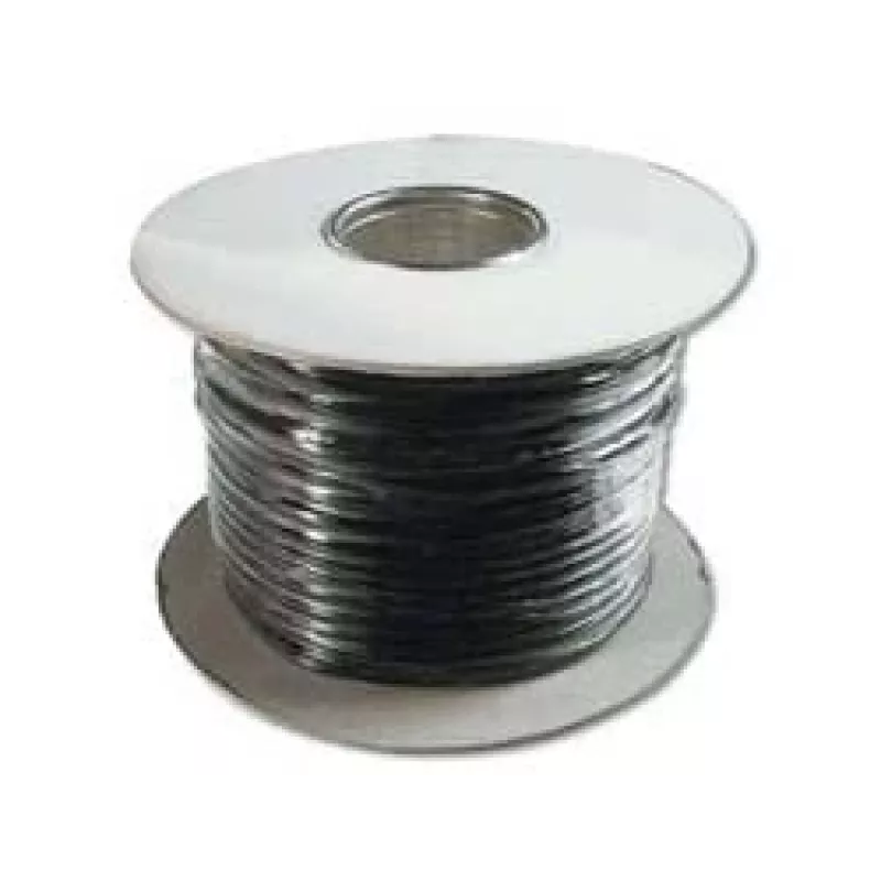 Flat telephone installation cable Digitus AK-460701-100-S RJ11 100m Black