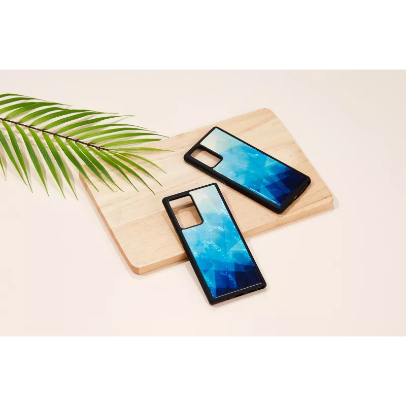 Protective case iKins for Samsung Galaxy Note 20 — blue lake and black, slim cover