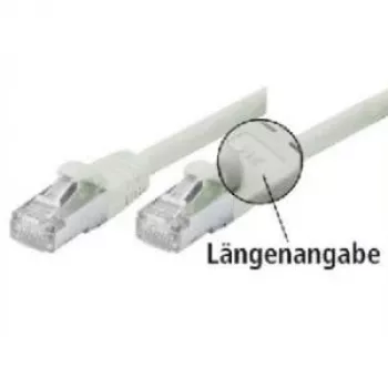Tecline exertis Connect - Patch-Cable - RJ-45 (M) to RJ-45 (M) - 2 m - SFTP - CAT 5e - Shielded, Snagless - Grey (70802)