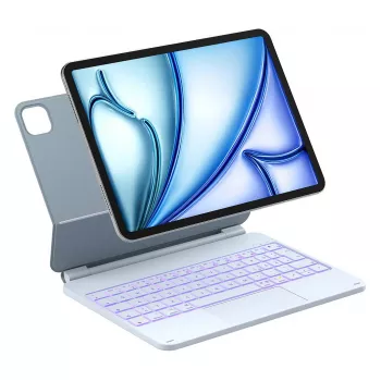 Folio Bluetooth Keyboard Case Inateck KB09119 for iPad Air/Pro 11 inch (27.9 cm), 500 mAh battery, Blue