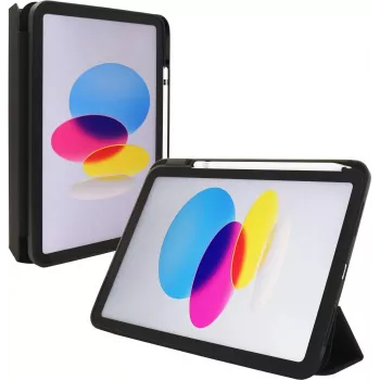 Folio case jt berlin for Apple iPad 10.9 (2022) — black transparent