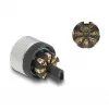 M12 Connector A-coded 8 pin female DeLOCK 60538 screw connection
