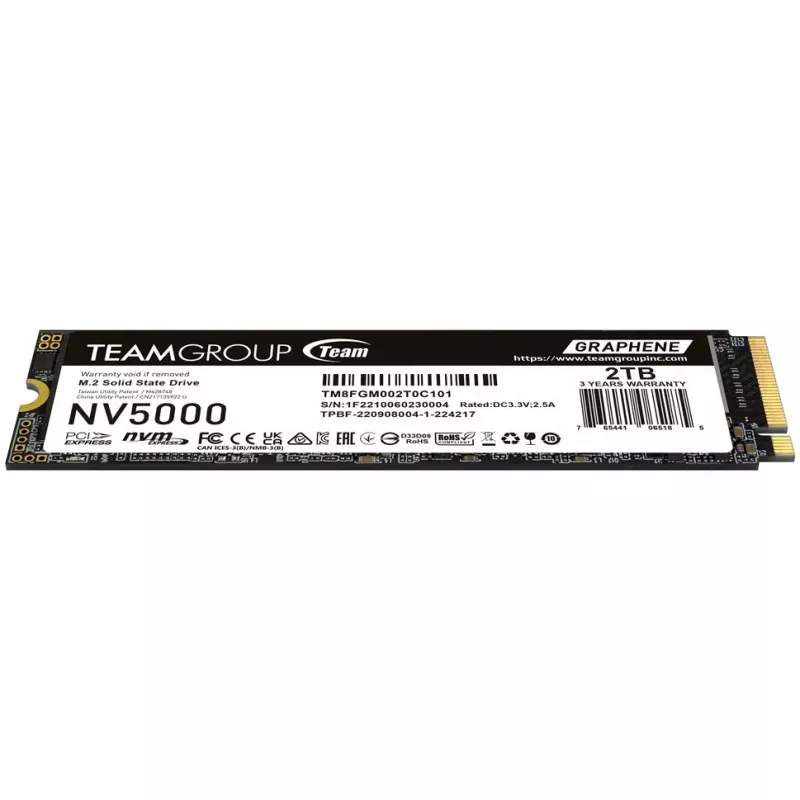 SSD disk Team Group 2 TB M.2 2280 PCIe 4.0 x4 TM8FGM002T0C101