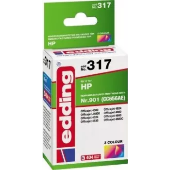 Edding EDD-317 (18-317) Compatible Ink Cartridge, Cyan/Magenta/Yellow
